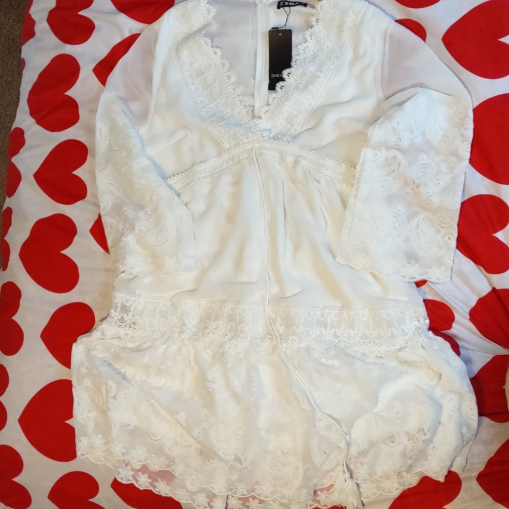 Sheilay White Lace Dress